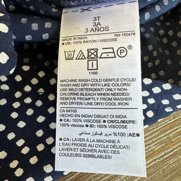 Old Navy yellow dress, navy romper, with cream sweater, all are size 3T - Picture 8 of 14